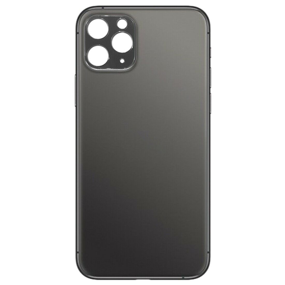 For iPhone 11 Pro Bigger Camera Hole Back Glass (NO LOGO) (BLACK)