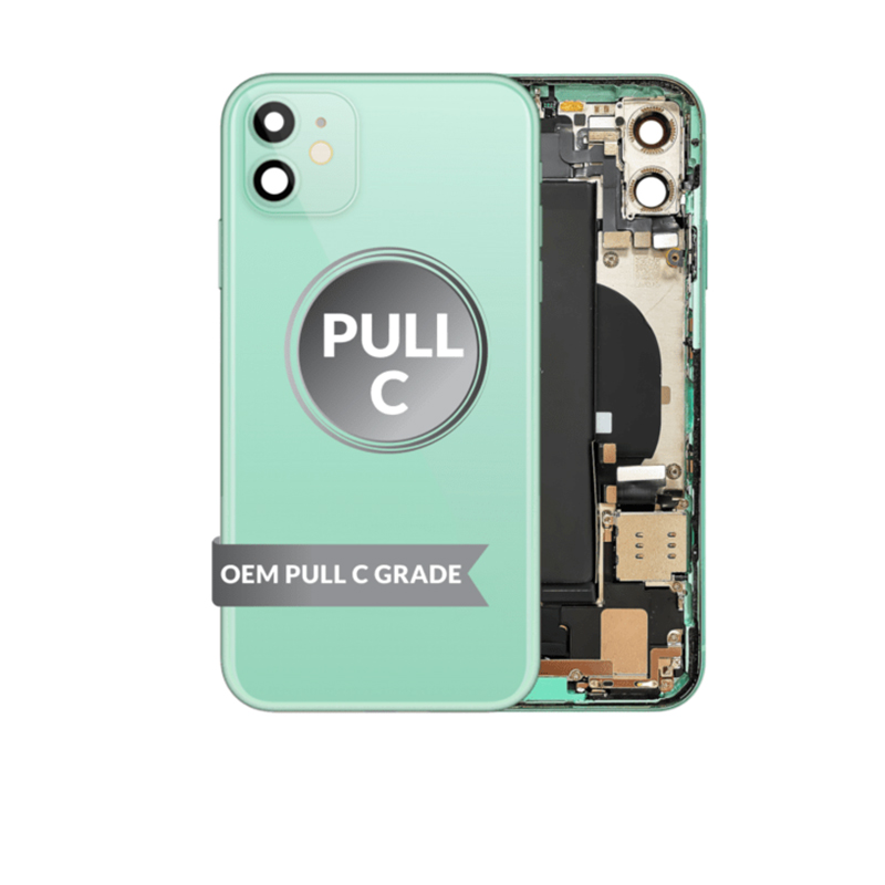 For iPhone 11 Back Housing w/ Small Parts & Battery (GREEN) (OEM Pull C Grade)