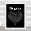 James Morrison Power Black Heart Song Lyric Print
