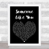 Van Morrison Someone Like You Black Heart Song Lyric Quote Print