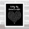 Less Than Jake City Of Gainesville Black Heart Song Lyric Print