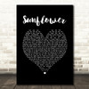 Post Malone, Swae Lee Sunflower Black Heart Song Lyric Print