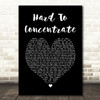 Red Hot Chili Peppers Hard To Concentrate Black Heart Song Lyric Print