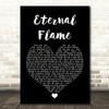 The Bangles Eternal Flame Black Heart Song Lyric Print