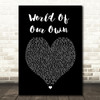 Westlife World Of Our Own Black Heart Song Lyric Print