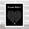 Karma Police Radiohead Black Heart Quote Song Lyric Print
