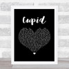 112 Cupid Black Heart Song Lyric Music Art Print