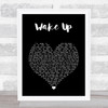Coheed and Cambria Wake Up Black Heart Song Lyric Music Art Print