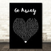 Fireboy DML Go Away Black Heart Song Lyric Music Art Print