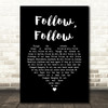 Glasgow Rangers Follow, Follow Black Heart Song Lyric Music Art Print