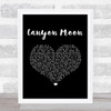 Harry Styles Canyon Moon Black Heart Song Lyric Music Art Print