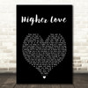 James Vincent McMorrow Higher Love Black Heart Song Lyric Music Art Print