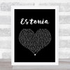 Marillion Estonia Black Heart Song Lyric Music Art Print