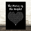 Michael Crawford The Music of the Night Black Heart Song Lyric Music Art Print
