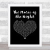 Michael Crawford The Music of the Night Black Heart Song Lyric Music Art Print