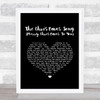 Nat King Cole The Christmas Song (Merry Christmas To You) Black Heart Song Lyric Music Art Print