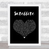 Randy Rogers Band Satellite Black Heart Song Lyric Music Art Print