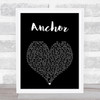 Skillet Anchor Black Heart Song Lyric Music Art Print