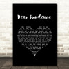 The Beatles Dear Prudence Black Heart Song Lyric Music Art Print