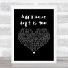 The Offspring All I Have Left Is You Black Heart Song Lyric Music Art Print