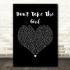 Tim McGraw Don't Take The Girl Black Heart Song Lyric Music Art Print
