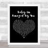 BRYAN ADAMS Baby I'm Amazed By You Black Heart Song Lyric Music Art Print