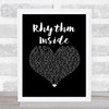 Calum Scott Rhythm Inside Black Heart Song Lyric Music Art Print