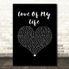 Carly Simon Love Of My Life Black Heart Song Lyric Music Art Print