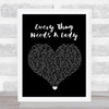 Alkaline Trio Every Thug Needs A Lady Black Heart Song Lyric Quote Music Print