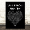 Angie Stone Wish I Didn't Miss You Black Heart Song Lyric Quote Music Print
