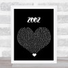 Anne-Marie 2002 Black Heart Song Lyric Quote Music Print