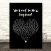 Barry Manilow Weekend In New England Black Heart Song Lyric Quote Music Print