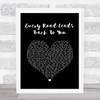 Bette Midler Every Road Leads Back To You Black Heart Song Lyric Quote Music Print