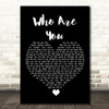 Carrie Underwood Who Are You Black Heart Song Lyric Quote Music Print