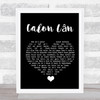 Cerys Matthews Calon Lân Black Heart Song Lyric Quote Music Print