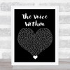 Christina Aguilera The Voice Within Black Heart Song Lyric Quote Music Print