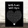 Creed With Arms Wide Open Black Heart Song Lyric Quote Music Print