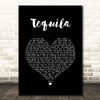 Dan + Shay Tequila Black Heart Song Lyric Quote Music Print