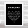 Ella Fitzgerald Summertime Black Heart Song Lyric Quote Music Print