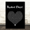 Frank Turner Brave Face Black Heart Song Lyric Quote Music Print