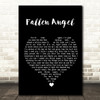 Frankie Valli Fallen Angel Black Heart Song Lyric Quote Music Print