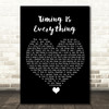Garrett Hedlund Timing Is Everything Black Heart Song Lyric Quote Music Print