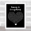 Garrett Hedlund Timing Is Everything Black Heart Song Lyric Quote Music Print