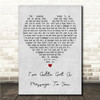 Bee Gees I've Gotta Get A Message To You Grey Heart Song Lyric Wall Art Canvas Framed Print