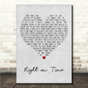 Brandi Carlile Right on Time Grey Heart Song Lyric Wall Art Canvas Framed Print