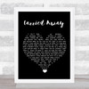 George Strait Carried Away Black Heart Song Lyric Quote Music Print