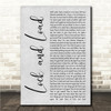 Bob Seger Lock and Load Grey Rustic Script Song Lyric Wall Art Canvas Framed Print