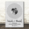 Bring Me The Horizon Mother Tongue Grey Vinyl Record Wedding First Dance Photo Song Lyric Wall Art Canvas Framed Print