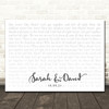 Bob Marley One Love People Get Ready Landscape Smudge White Grey Wedding Photo Song Lyric Wall Art Canvas Framed Print