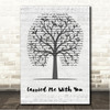 Brandi Carlile Carried Me With You Music Script Tree Song Lyric Wall Art Canvas Framed Print